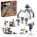 LEGO Star Wars Clone Trooper & Battle Droid Battle Pack Set, Buildable Toy Speeder Bike Vehicle, Tri-Droid and Defensive Post, 75372 S977771