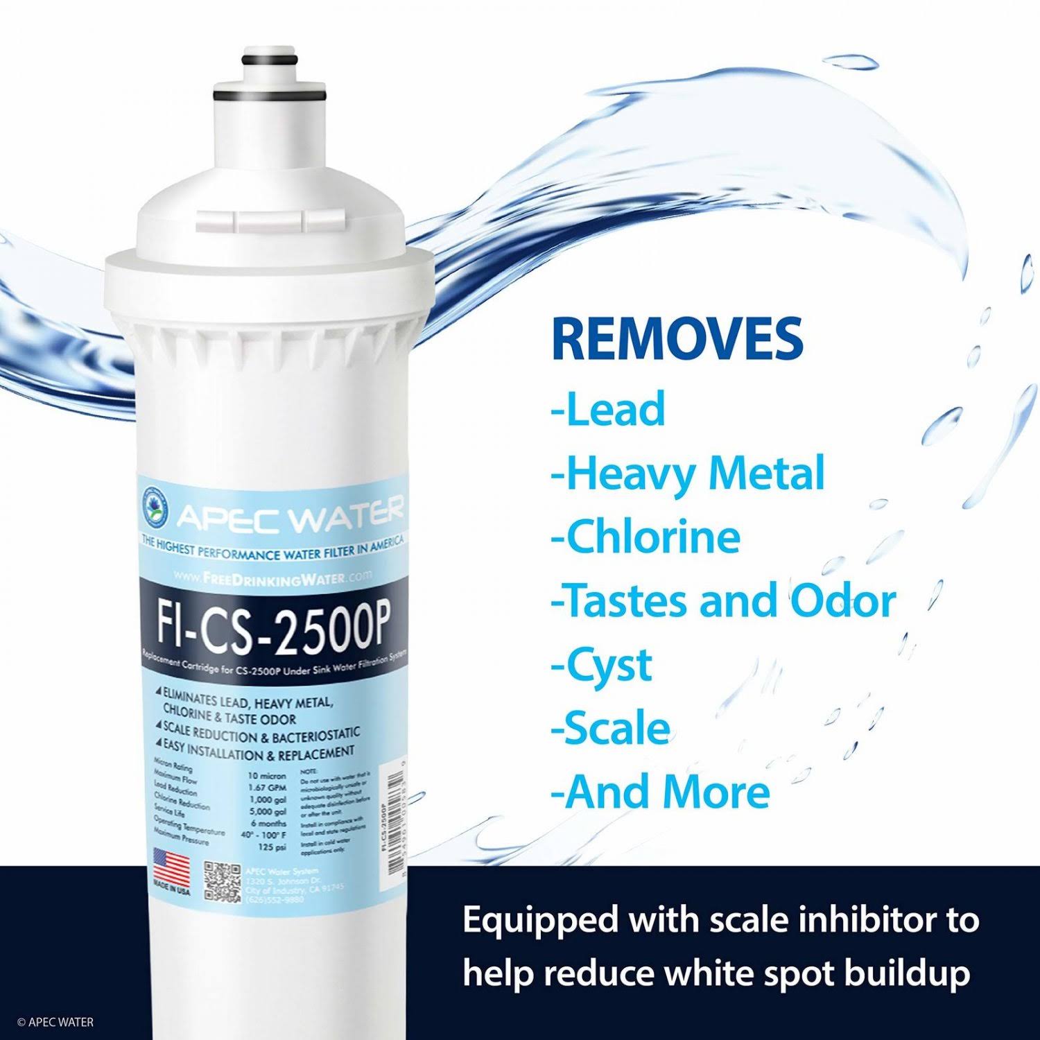 High Capacity Under-Sink Water Filter System I95566