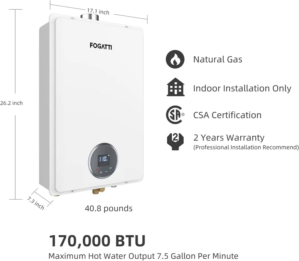 7.5 GPM Natural Gas Tankless Water Heater K6881