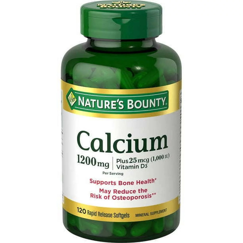 1200 mg Calcium Vitamin D3 Softgels, 120 Count N59414