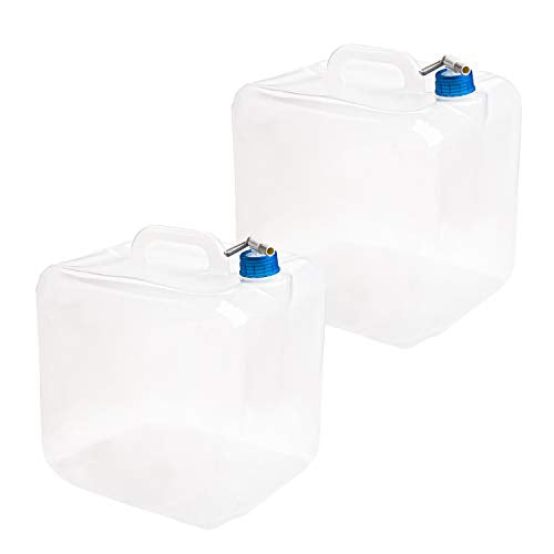 2 Pack 5.3 Gallon Collapsible Water Container with Spigot U86958