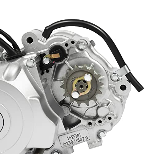 140cc 4 Stroke Engine Motor, Complete Engine Kit Single Cylinder Horizontal 4-speed Transmission Manual Clutch CDI S654