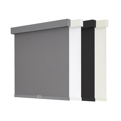 White 20" W x 72" H Cordless Blackout Roller Shades E493