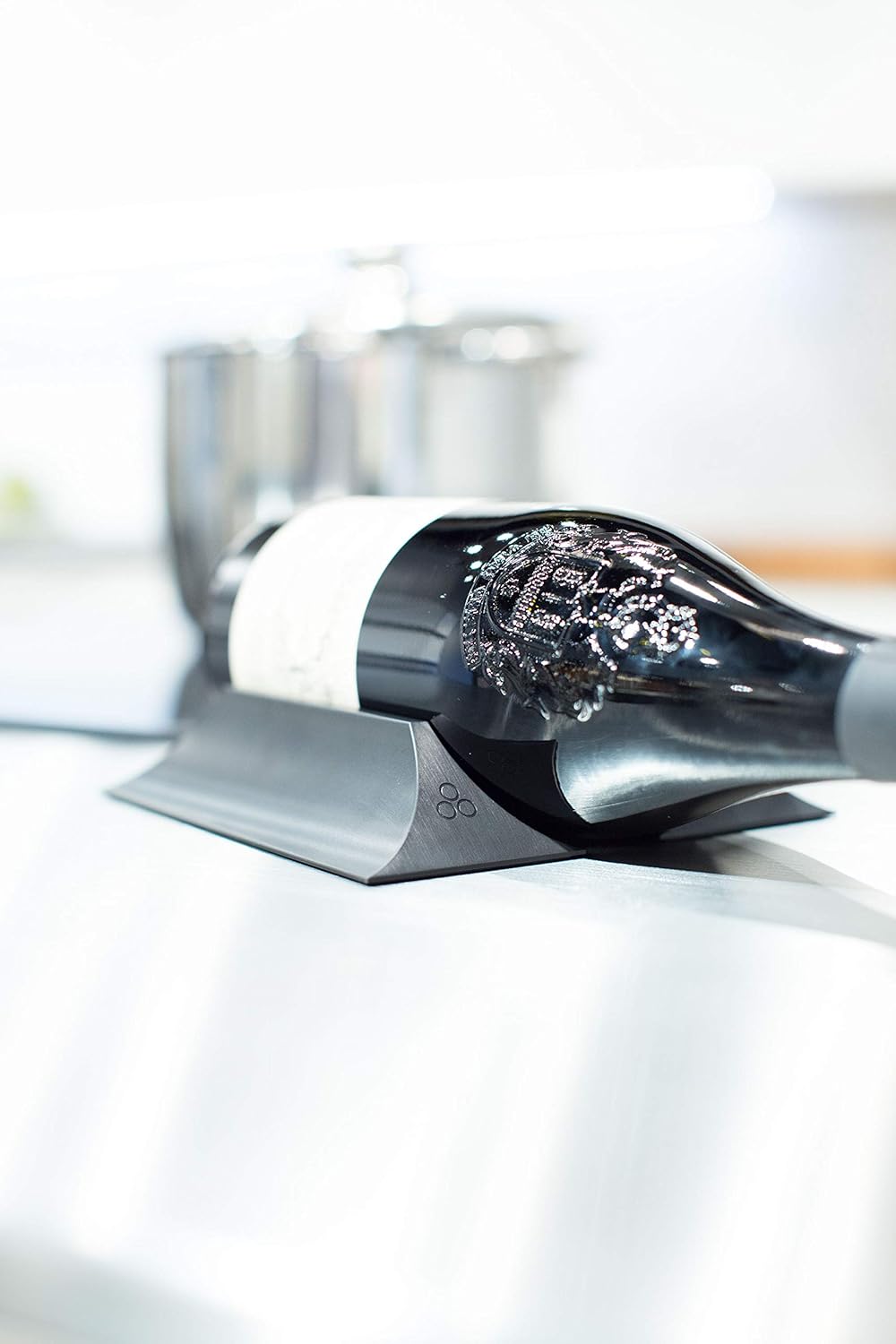 Natural Silver Countertop Wine Rack E418