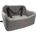 Large Dog Car Seat with Memory Foam Cushion and Storage Pockets (Black) D87768