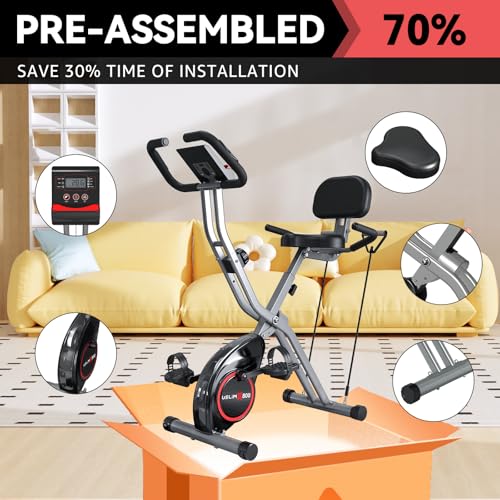 5 IN 1 Foldable Exercise Bike with 16-Level Magnetic Resistance F947