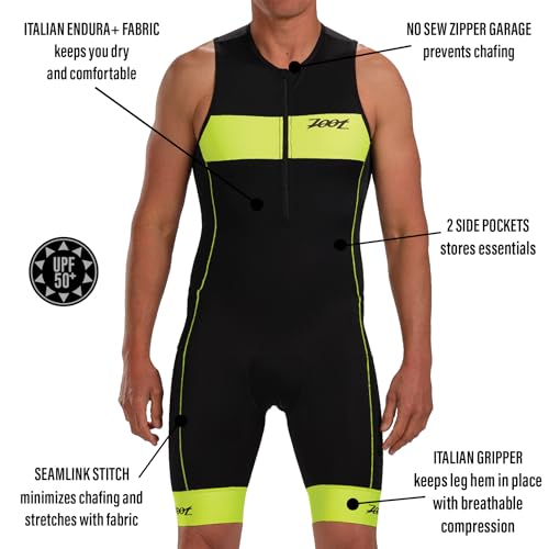 Men’s Sleeveless Triathlon Suit with UPF 50+ Quick Dry Fabric T11834