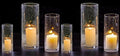 3 PCS Clear Glass Cylinder Candle Holder J76852