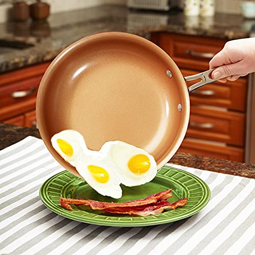 10 inch Ceramic Copper Non-Stick Fry Pan Q5447