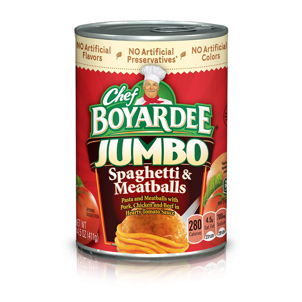14.5 oz 12 Pack Jumbo Spaghetti and Meatballs F239522