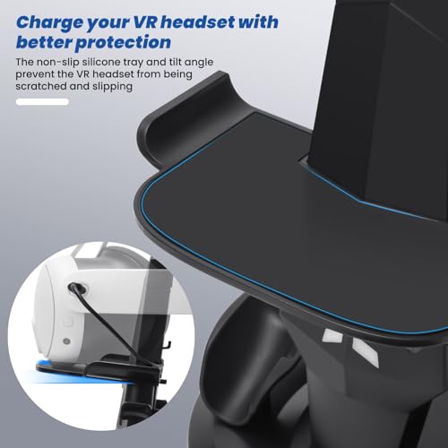 VR Charging Stand for Quest 3, Quest 3S, Quest 2 Headset D64974