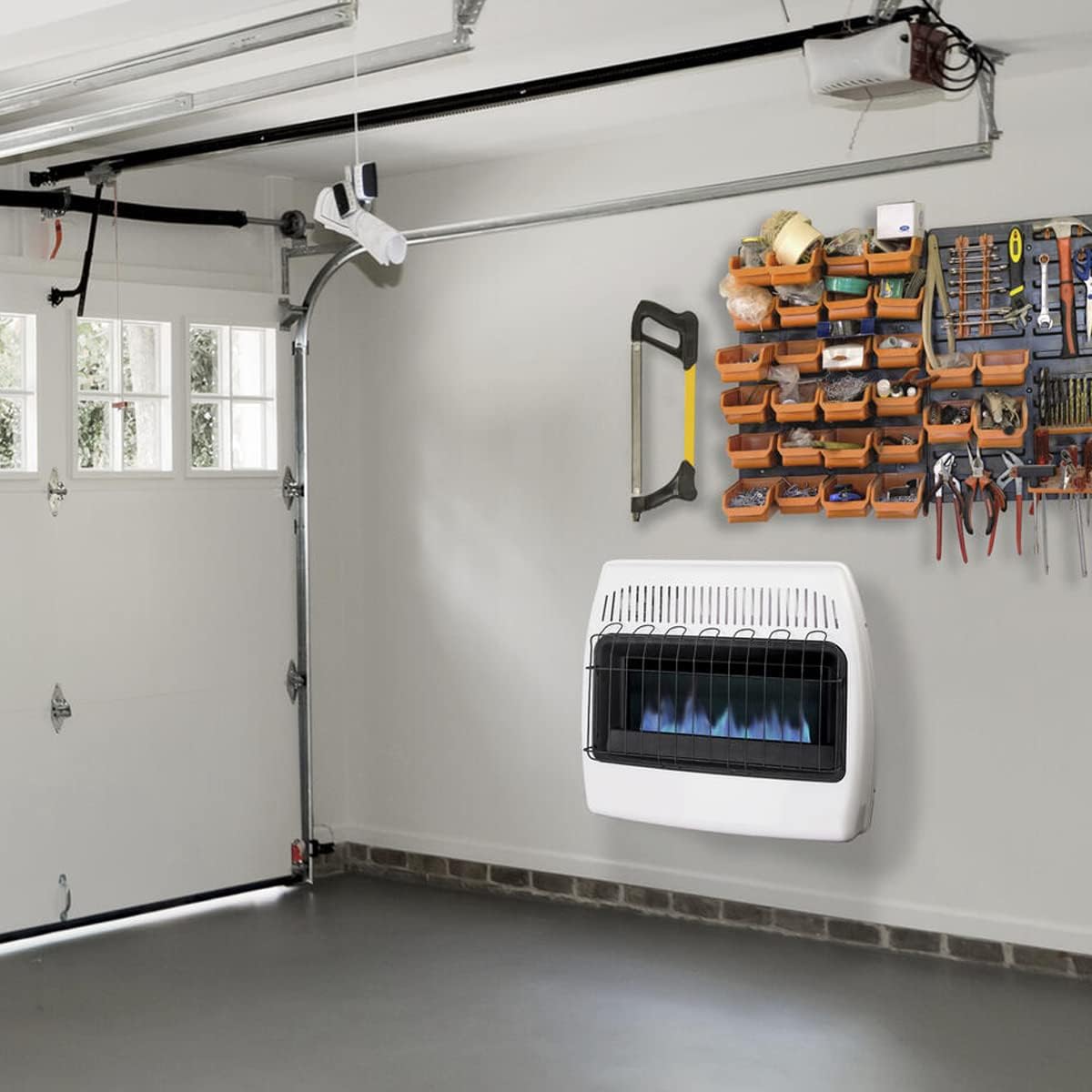 30,000 BTU Propane Natural Gas Wall Heater, White S29936