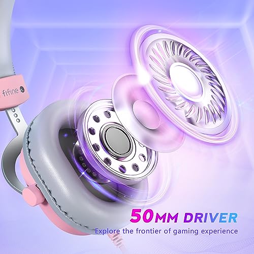 Black USB Over-Ear Wired Gaming Headset with Detachable Microphone U87574