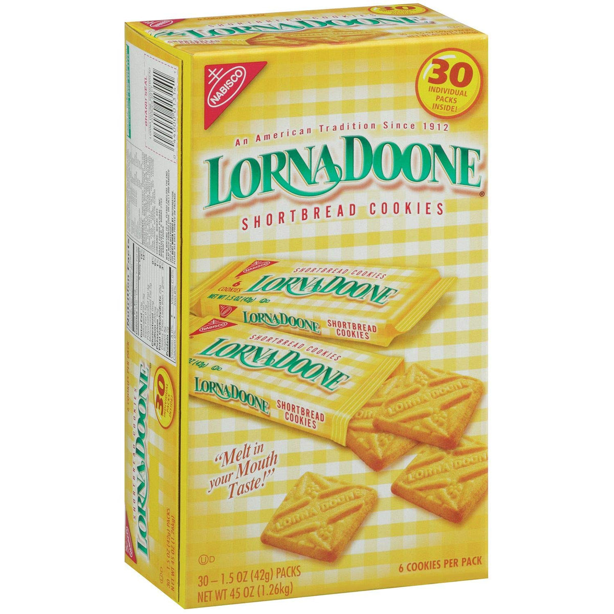 Shortbread Cookies 1.5 oz., 30 ct. K291