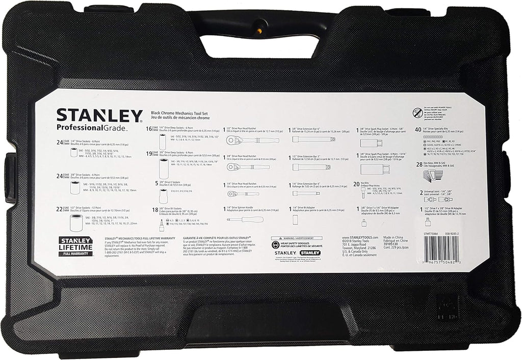 Black Chrome Mechanics Tool Set 229 pieces M110