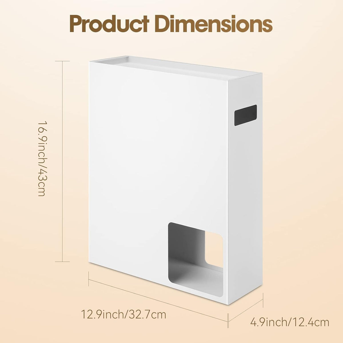 White Toilet Paper Storage Organizer T815