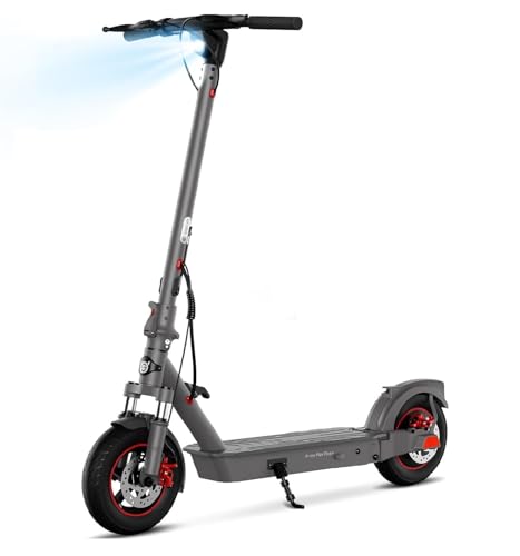 Electric Scooter with 10" Tires, 600W Peak Motor, 22 MPH Speed, 30 Miles Range, Dual Brakes, LCD Display R680222