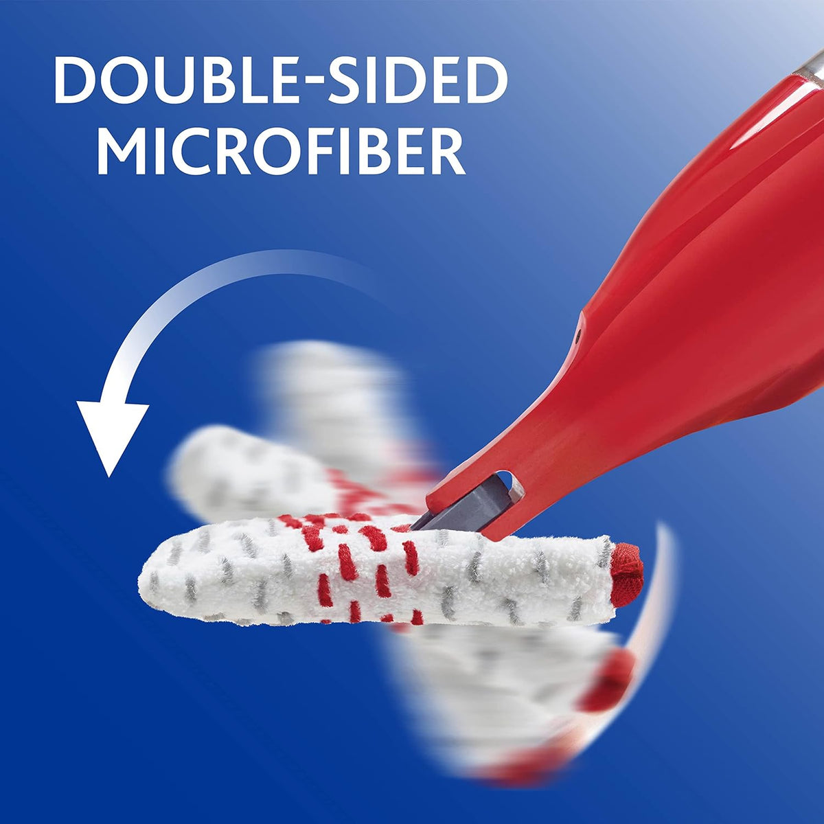Red Microfiber Spray Mop with 4 Extra Refills H616