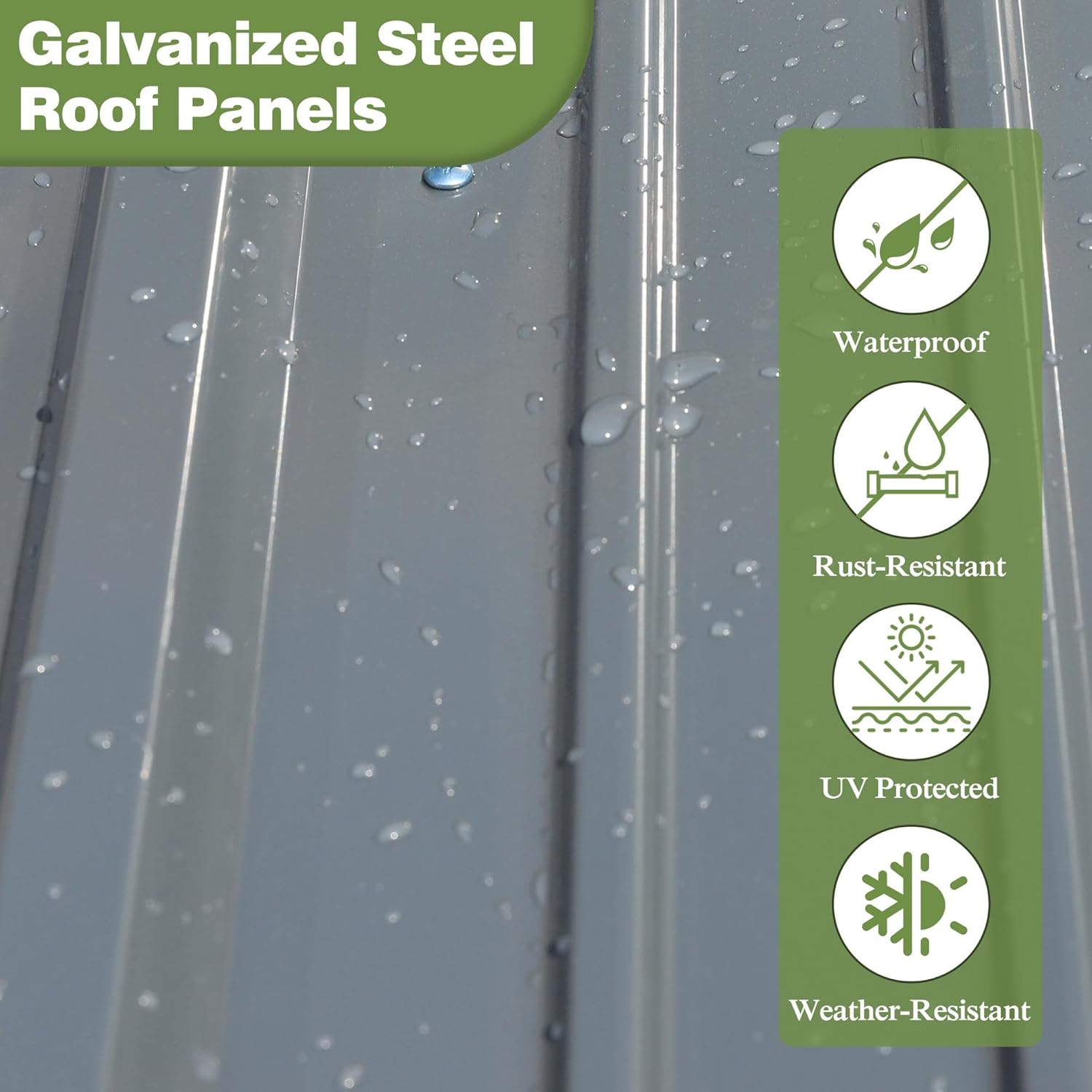 12 ft x 9 ft Outdoor Wood Shed with Metal Roof G1847