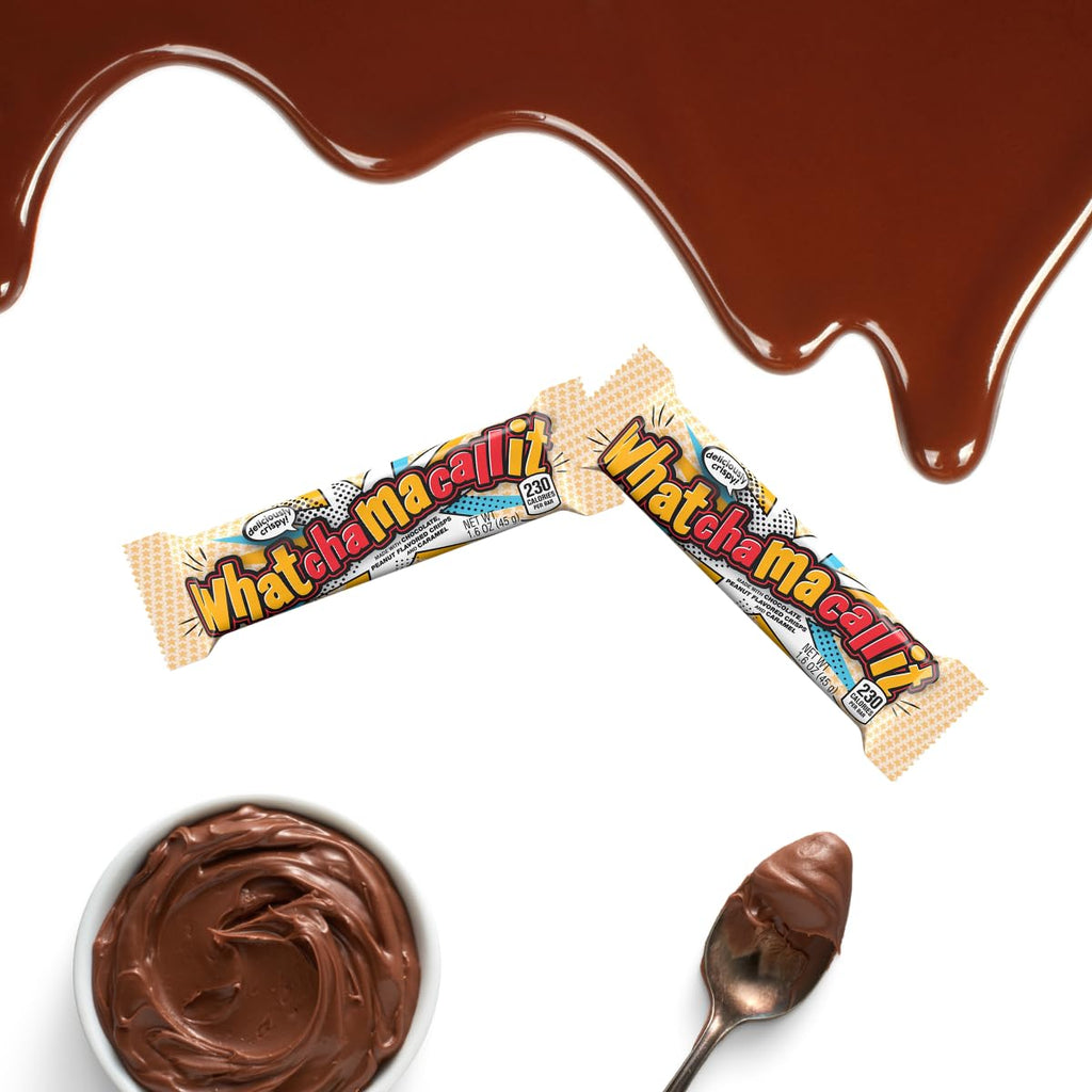 Chocolate Peanut Flavored Crisps and Caramel Candy, Pack of 1 LB N647098