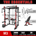 2000lbs Squat Rack with Weight Bench Combo S7138