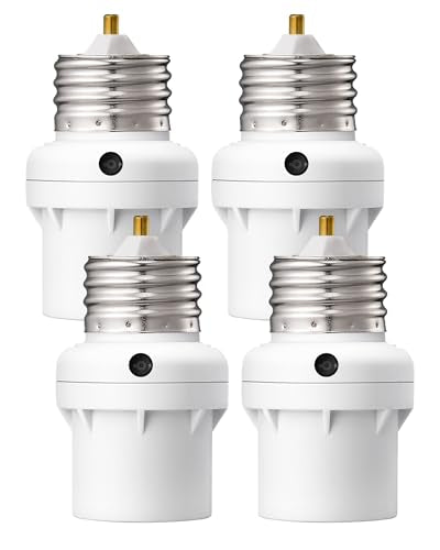 2 Pack E26/E27 Light Sensor Socket Adapter E29168