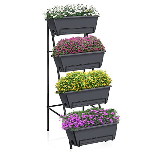 Brick Red 4 Tier Raised Garden Bed S259