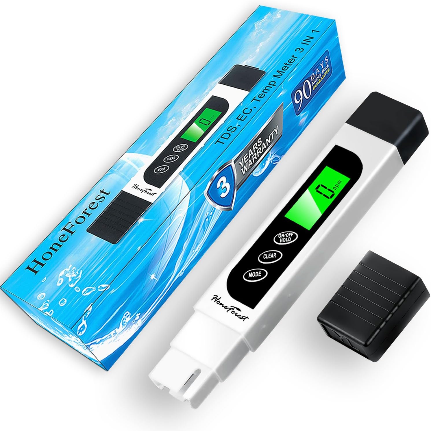 TDS Meter EC Meter Temperature Meter 3 in 1 0-9990ppm E4336