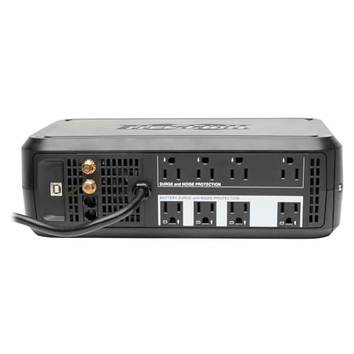 Black 1500VA UPS Battery Backup with 8 Outlets O52900