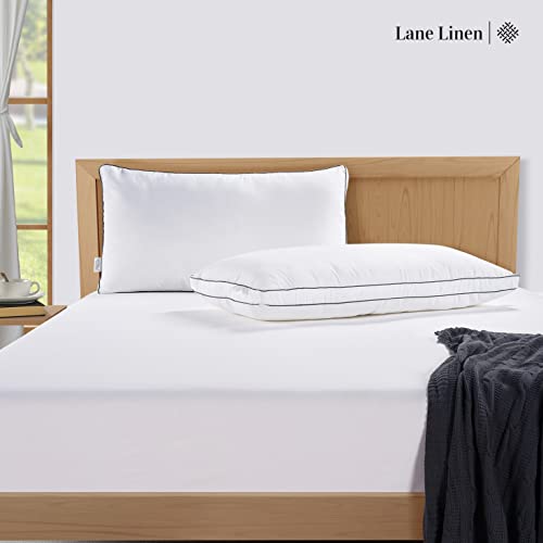 King Size Set of 2 White Down Alternative Pillows P789031