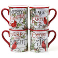 16 oz Ceramic Mugs Set of 4 F492