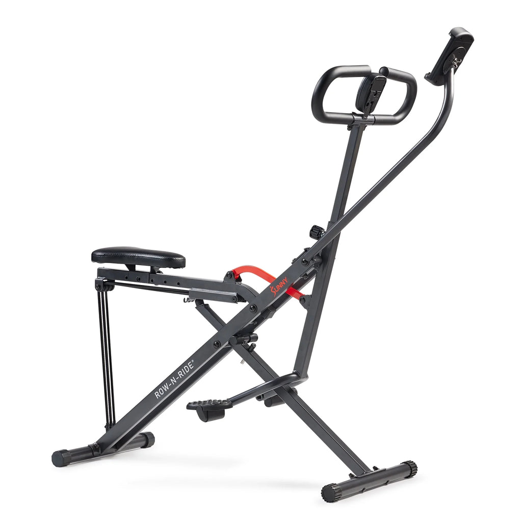 Smart Upright Row-N-Ride Exerciser, Squat Assist Trainer with Adjustable Resistance, Foldable H7821