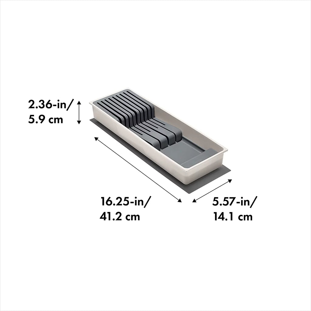 Compact Knife Drawer Organizer White L732471