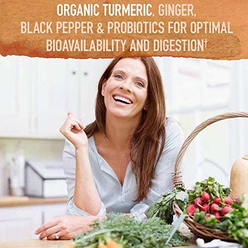 30 Tablets Turmeric Joints & Mobility Support 500mg Curcumin Black Pepper Organic Herbal Supplements I17703