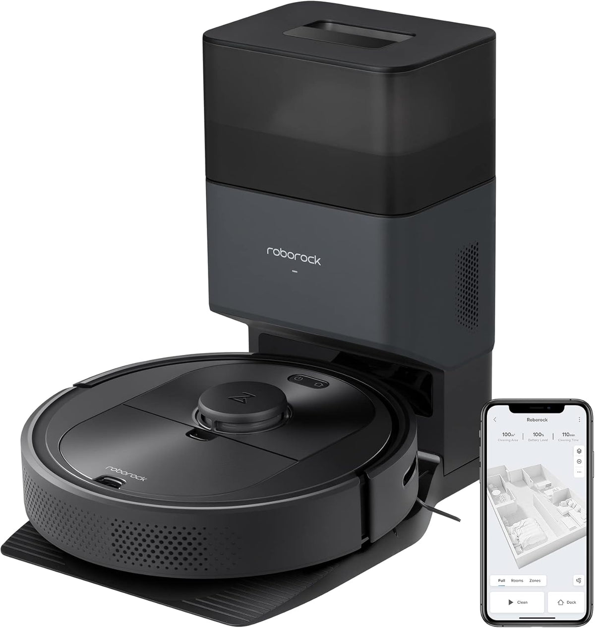 Robot Vacuum with Self-Empty Dock, 2700Pa Max Suction, 180mins Max Run-Time N270