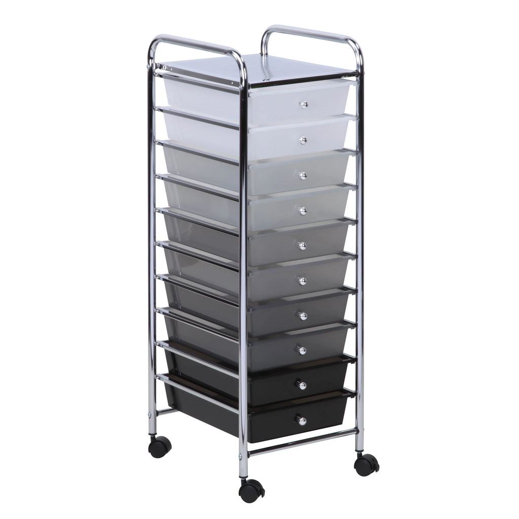 10-Drawer Multi-Color Rolling Cart X176