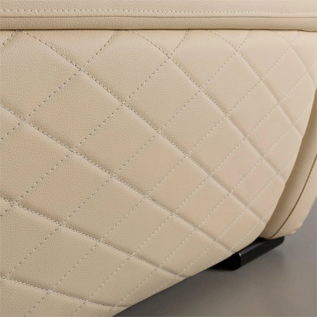 Cream Italian Leather Sofa O199