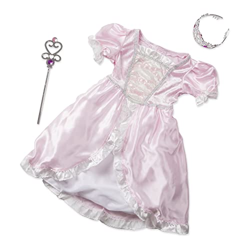 3 pcs Pink Gown Tiara Wand Costume Set D423915