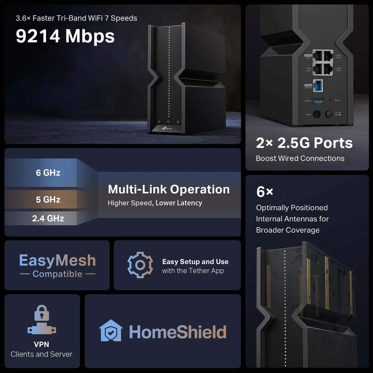 Tri-Band WiFi 7 Router X2432