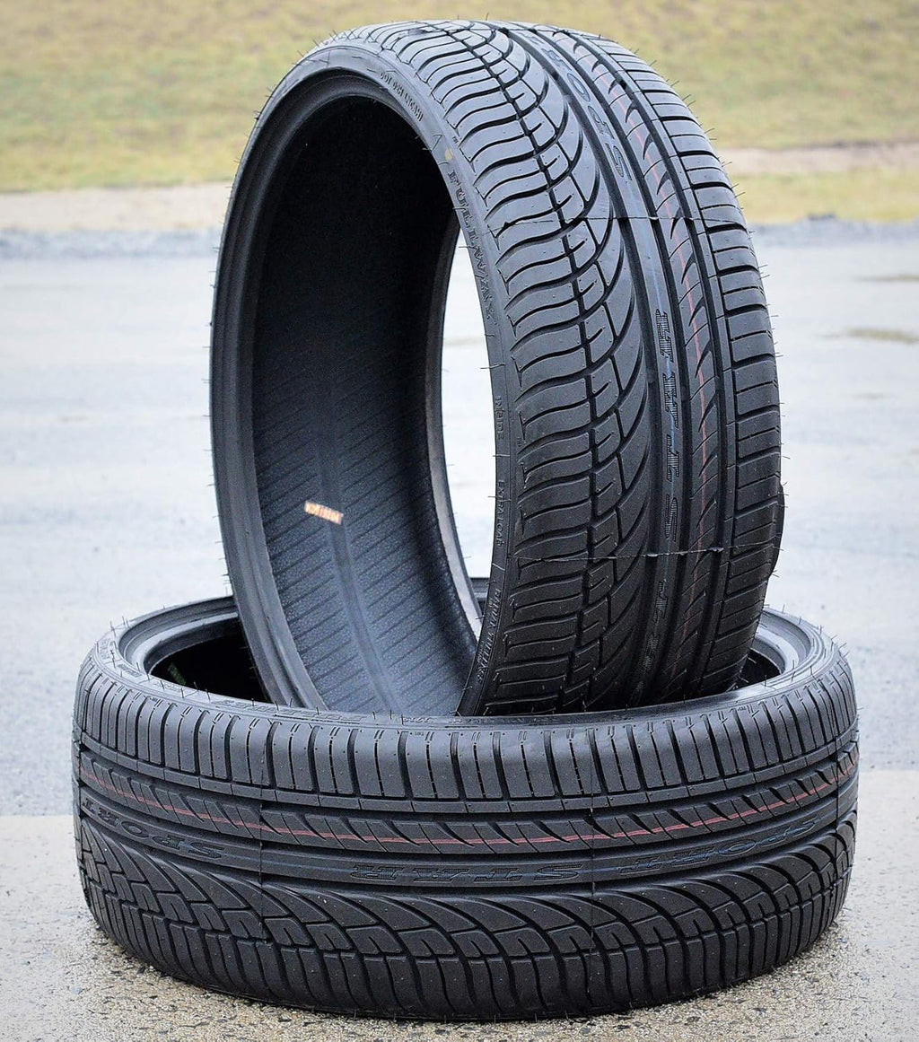 Set of 4 All-Season High Performance Radial Tires 295/25R22 97W Load Range XL 4-Ply BSW Black Side Wall F74537
