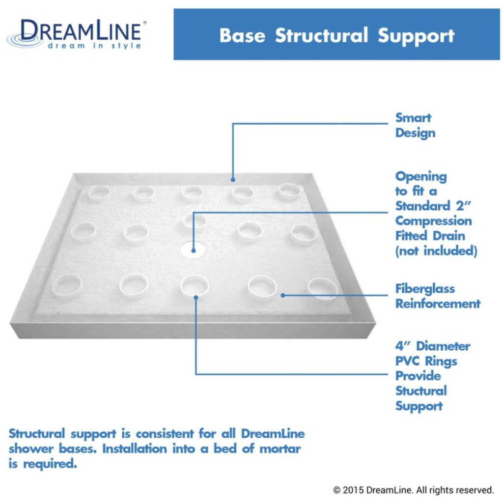 36 in. x 60 in. Single Threshold Shower Base V49956