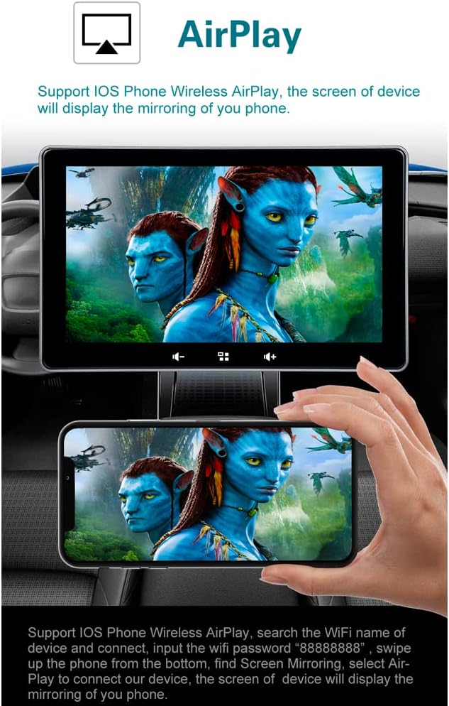 7 Inch Touchscreen Monitor with Bluetooth Car Stereo T12460