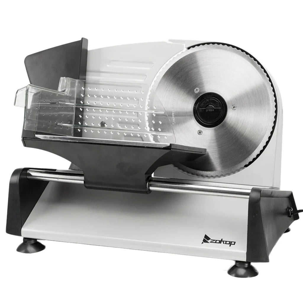 Electric Deli Food Slicer with Removable 7.5'' Serrated & Stainless Steel Blade Y9026