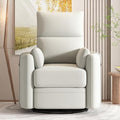 Beige Power Lift Recliner Chair with Adjustable Massage and Heating V6094