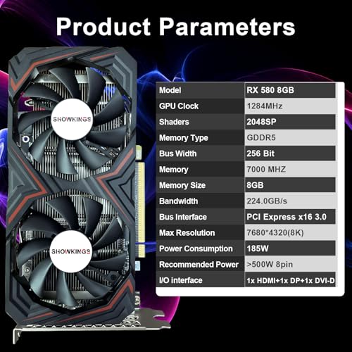 8GB GDDR5 Graphics Card with Dual Fan X33368