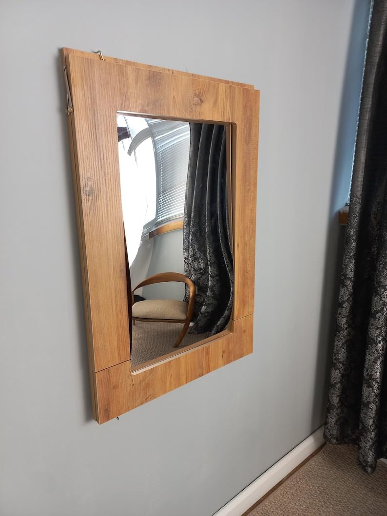Anthracite Gray Pine Wall Mounted Folding Table H2460