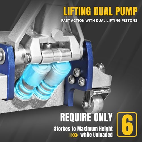 3 Ton Aluminum Floor Jack, 6600 lbs Capacity D991