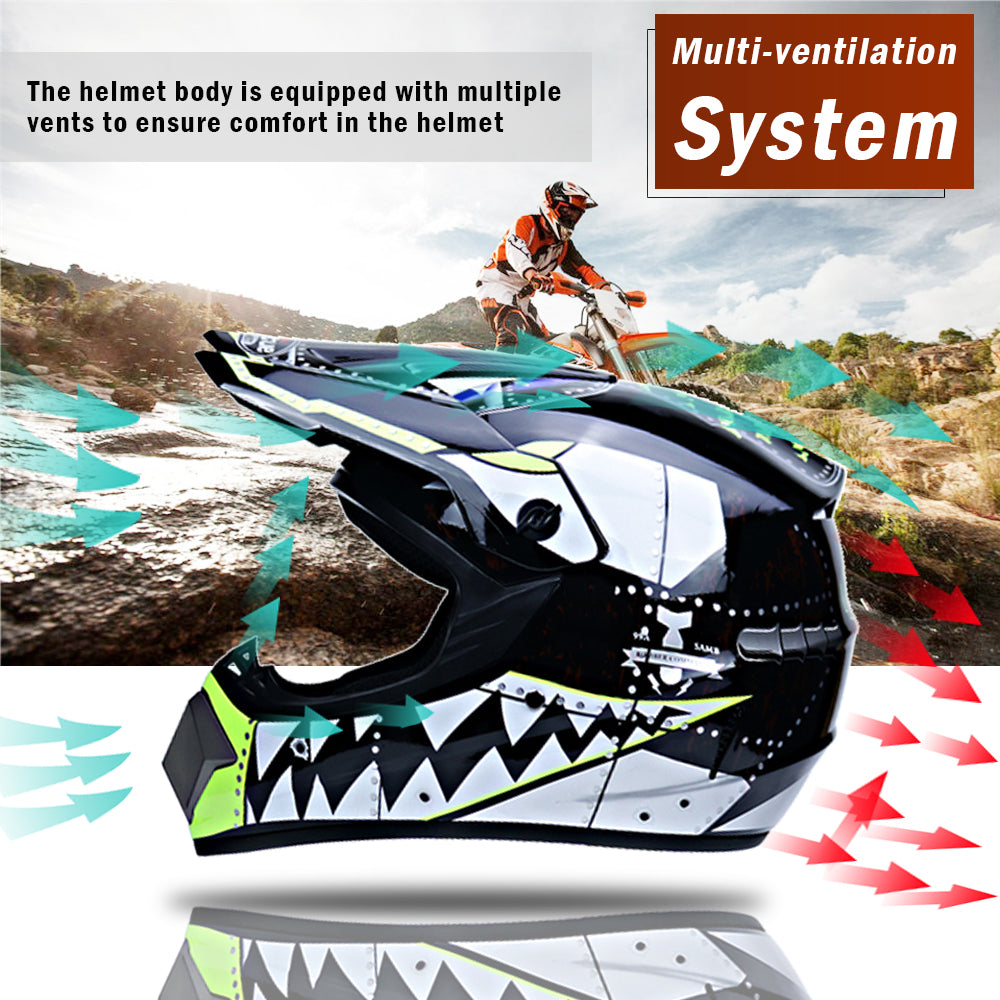 Full Face Motorcycle Crash Helmet Y4525