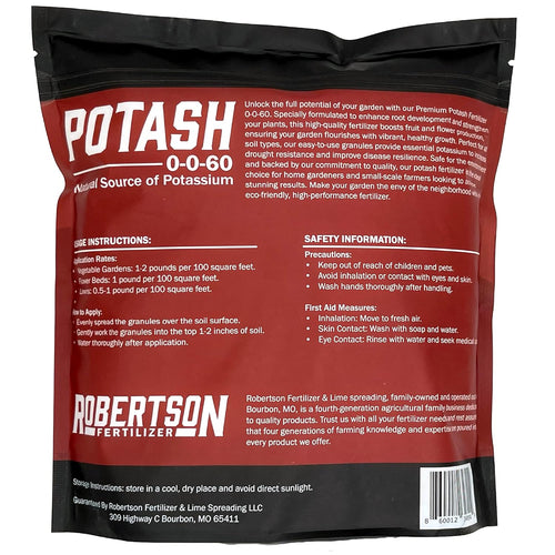 0-0-60 Potash Fertilizer, 5 lb A132