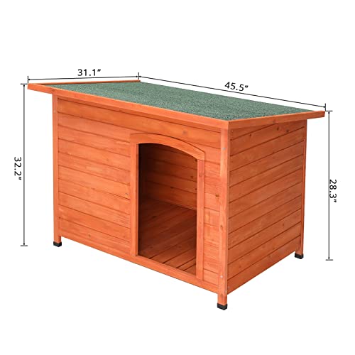 45in Outdoor Wood Dog House C445